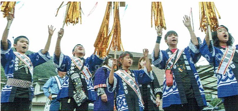 手長神社の子供木遣り